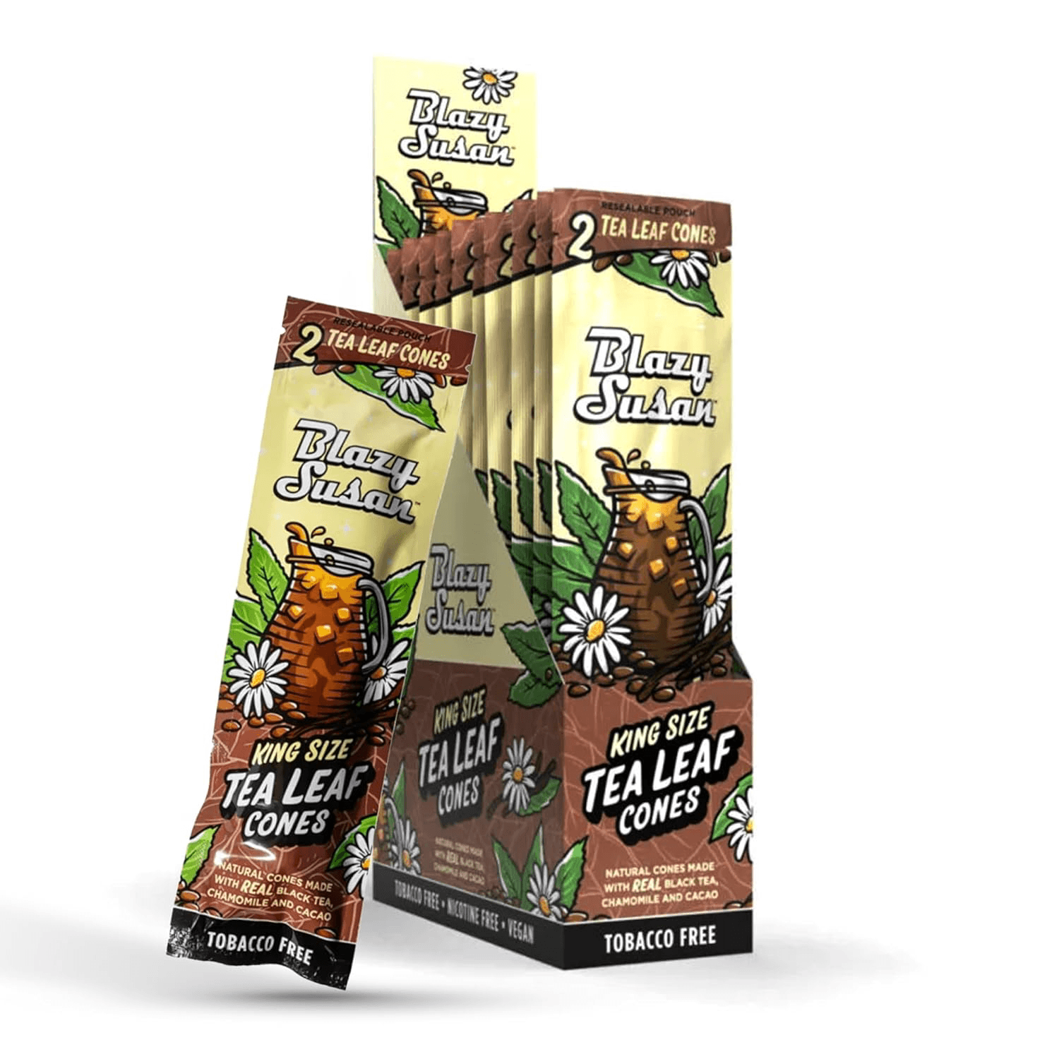 Blazy Susan Tubes 2 Leaf Cones GMO-Free, FSC-Certified