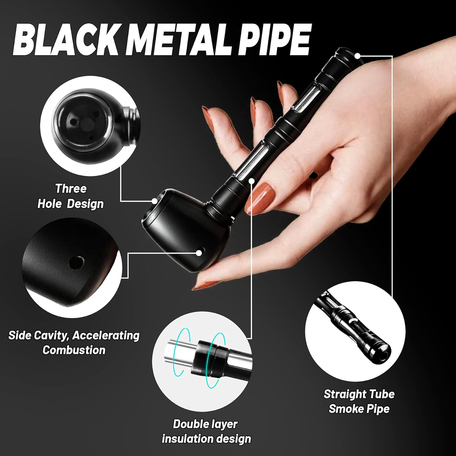 Tobacco Pipe Set – Compact Accessory Kit with Mini Jar, Tool & Pouch product photo