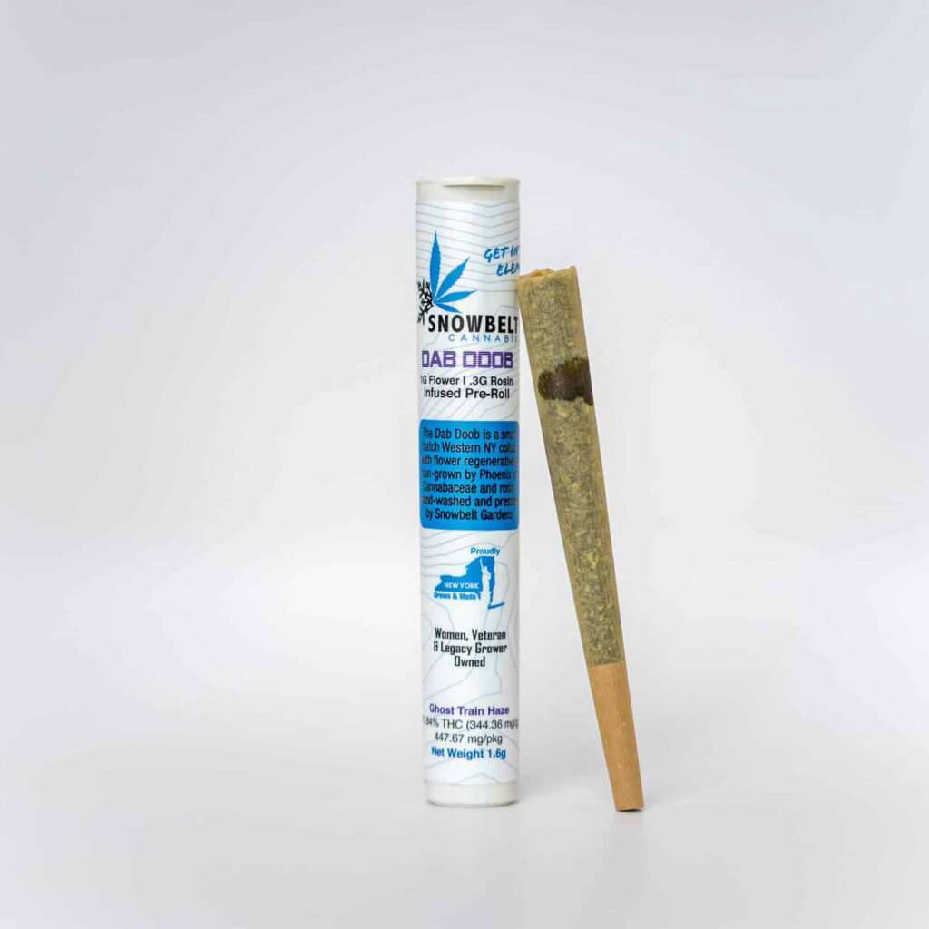 Ghost Train Haze Sativa Rosin Infused 1.3 Gram Pre Roll "Dab Doob" *Locally Grown* product photo