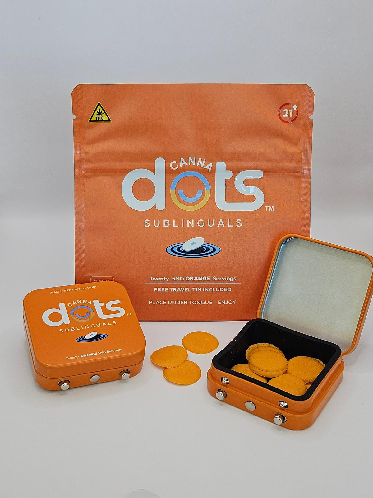Orange Dissolvable Dots | 20 Pack | 5mg THC/ea product photo