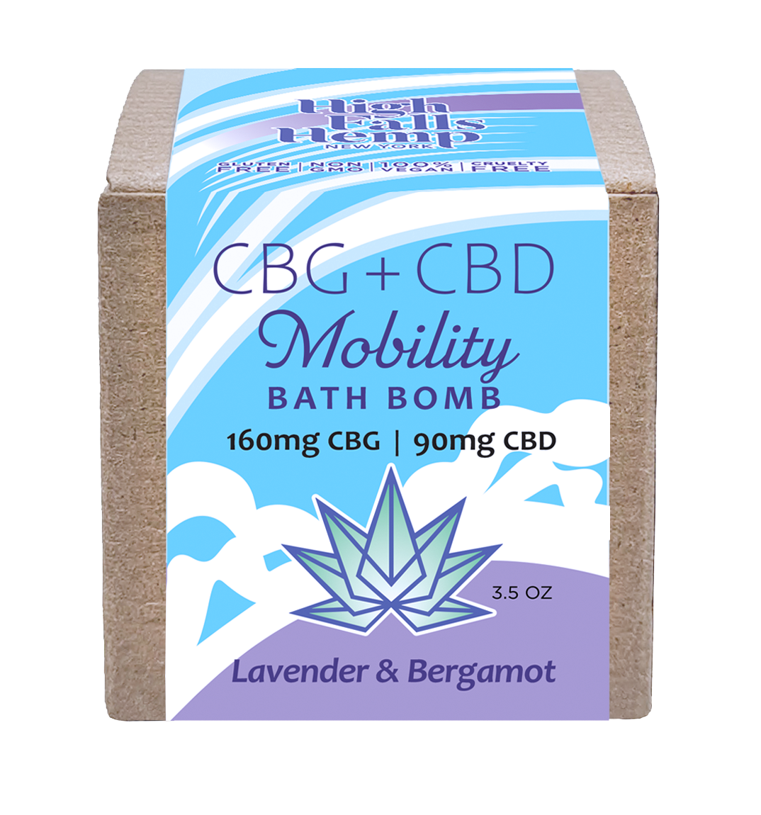 Lavender & Bergamot CBD + CBG Mobility Bath Bomb product photo
