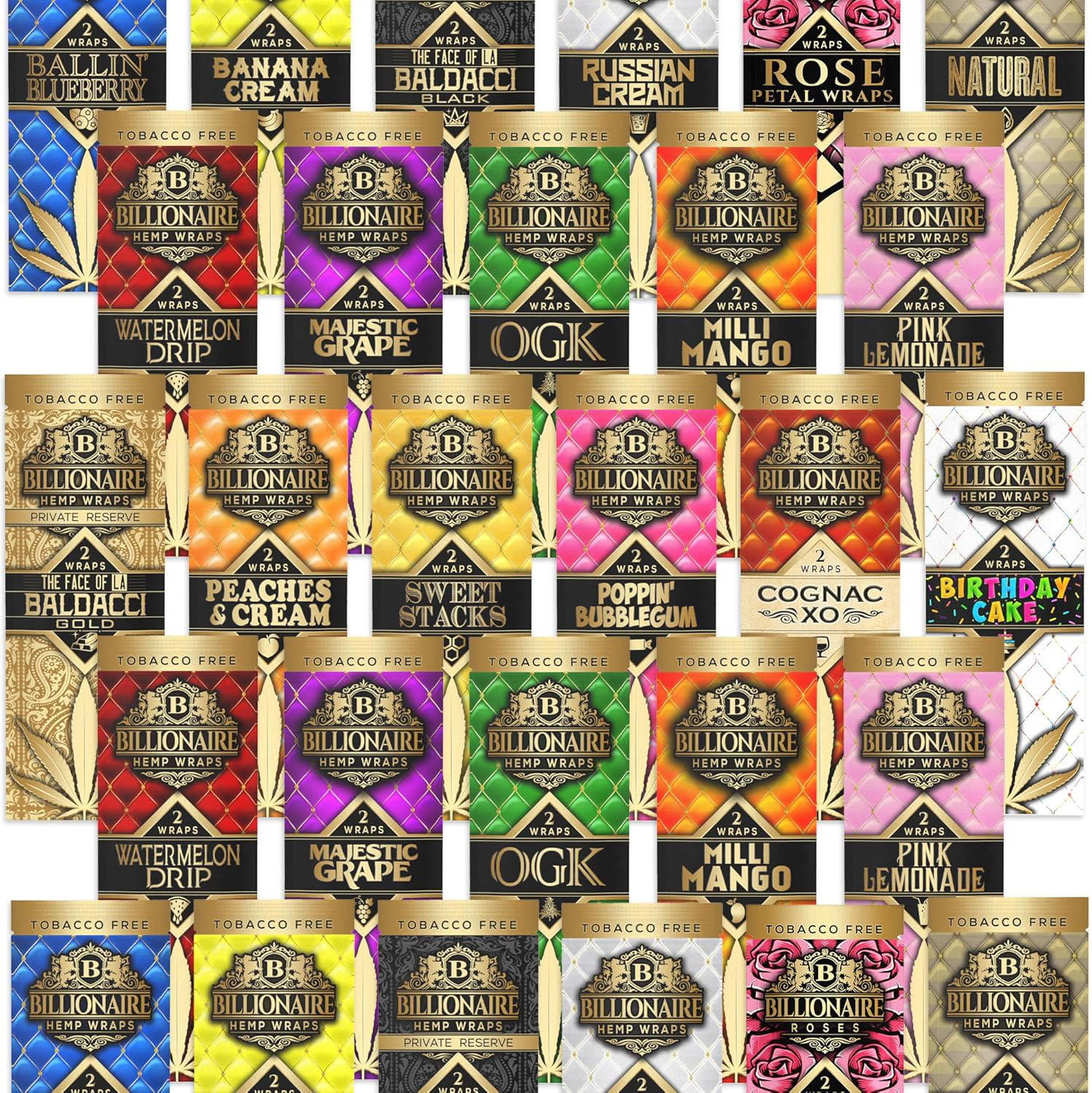 Billionaire Wraps2 Natural Rolling Papers Per Pack product photo