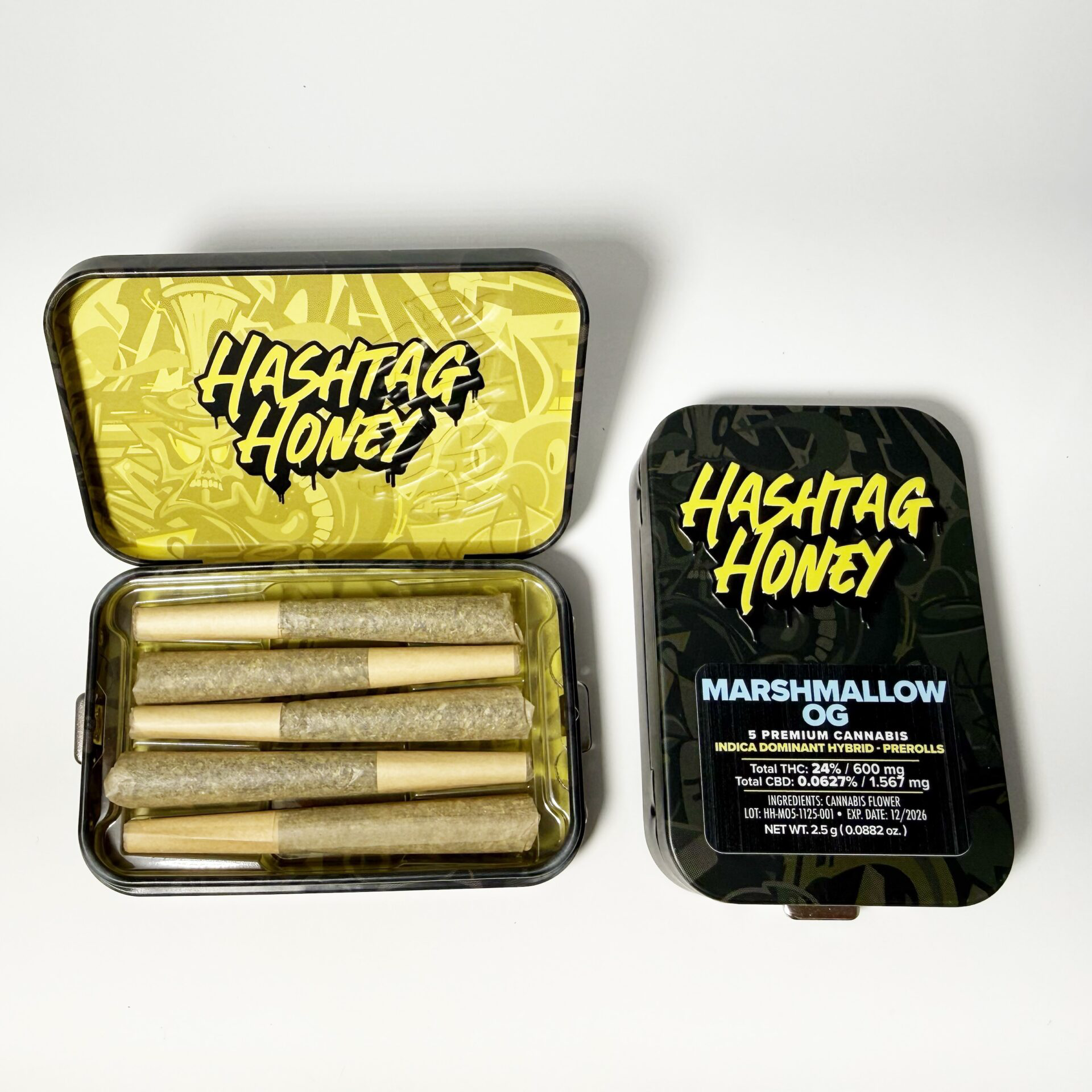 Marshmallow OG | Pre Roll 5 Pack | 3.5 Grams product photo