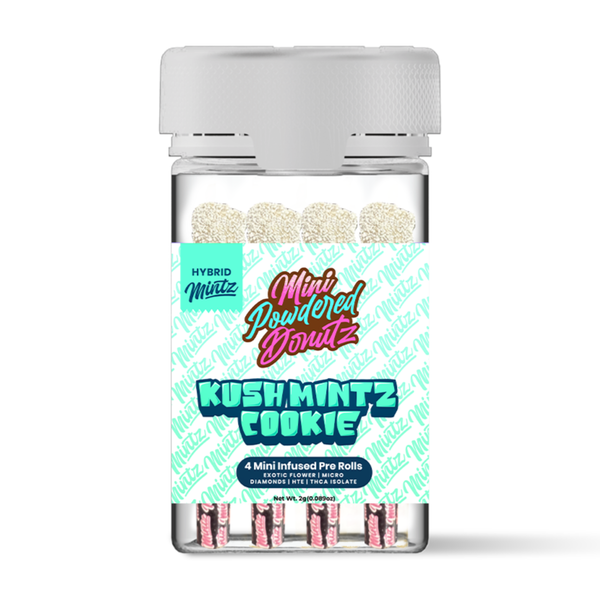 Kush Mintz Cookie Hybrid Infused Pre Roll 4 Pack product photo