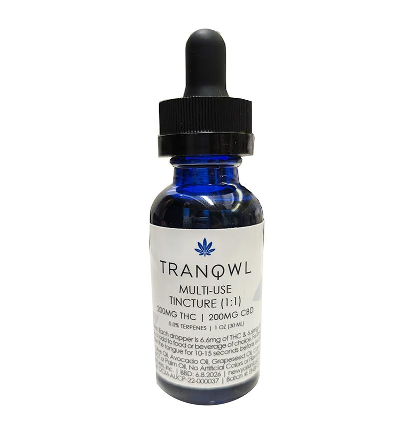 Multi-Use Tincture | Low Dose | 300mg THC + 300mg CBD product photo