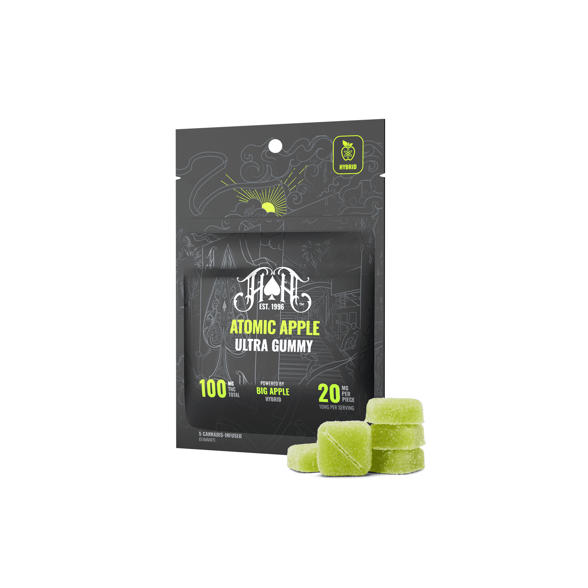 Atomic Apple | Ultra Gummies | 100mg THC product photo