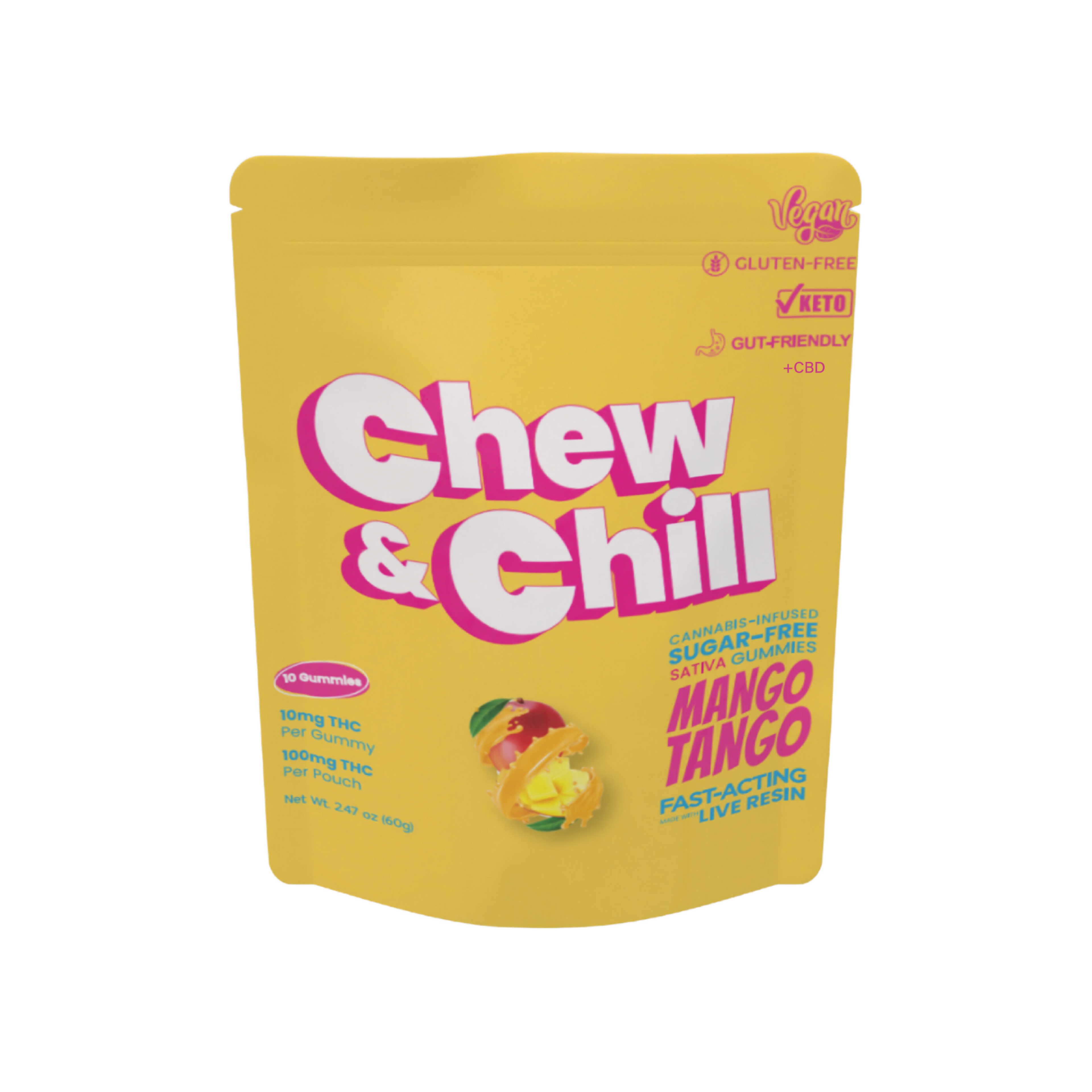 Mango Tango Chew & Chill *Sugar Free* Gummies ( Taste Good & Melt In Your Mouth) product photo