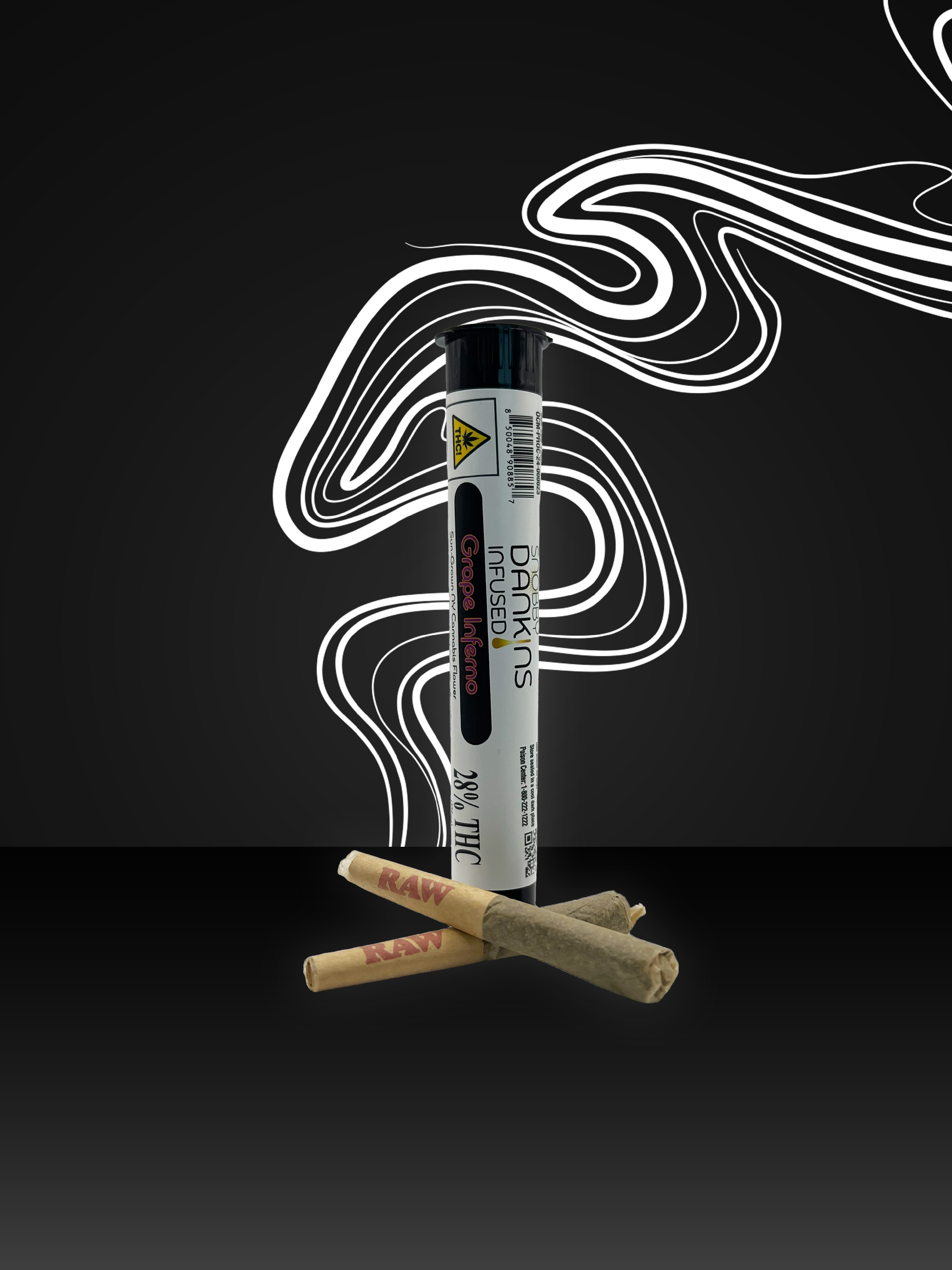 Grape Inferno Indica-Dom Infused Pre-Roll Pack (2 Pack 0.5g/ea) product photo