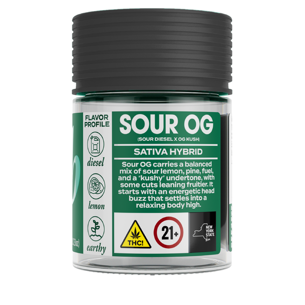 Sour OG Sativa-Dom Flower 3.5 Grams product photo